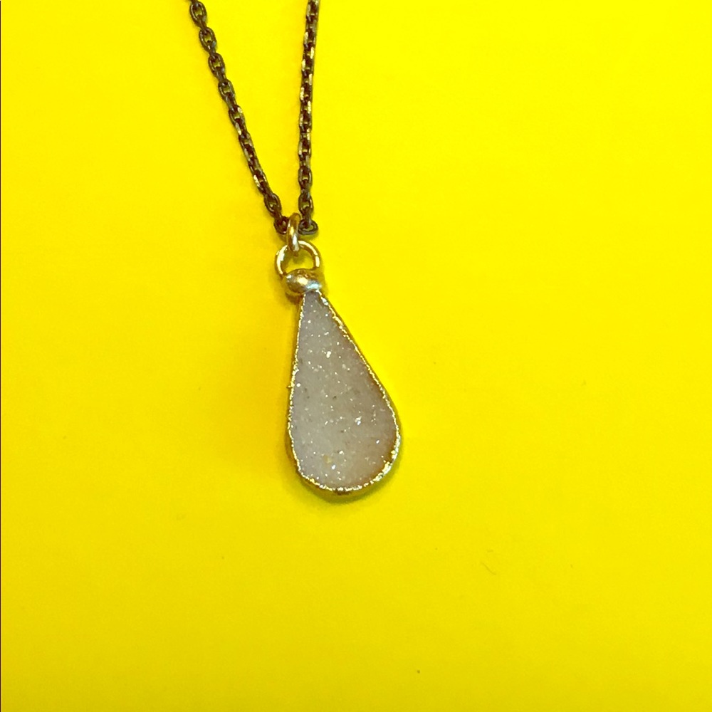 Handcrafted Druzy necklace